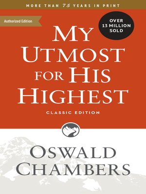 cover image of My Utmost for His Highest